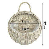 Wall Hanging Natural Wicker Flower Basket Flower Pot