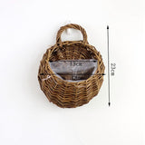 Wall Hanging Natural Wicker Flower Basket Flower Pot