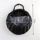 Wall Hanging Natural Wicker Flower Basket Flower Pot
