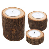 Wooden Candlestick Candle