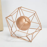 Fashion Geometric Iron Candlestick