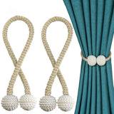 A- 1pc Pearl Magnetic Curtain Clip Curtain