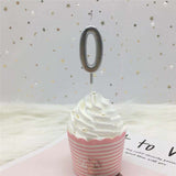 Gold Silver Number Candles