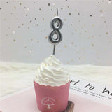 Gold Silver Number Candles
