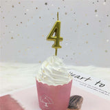 Gold Silver Number Candles