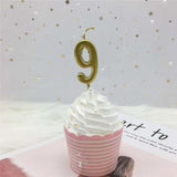 Gold Silver Number Candles